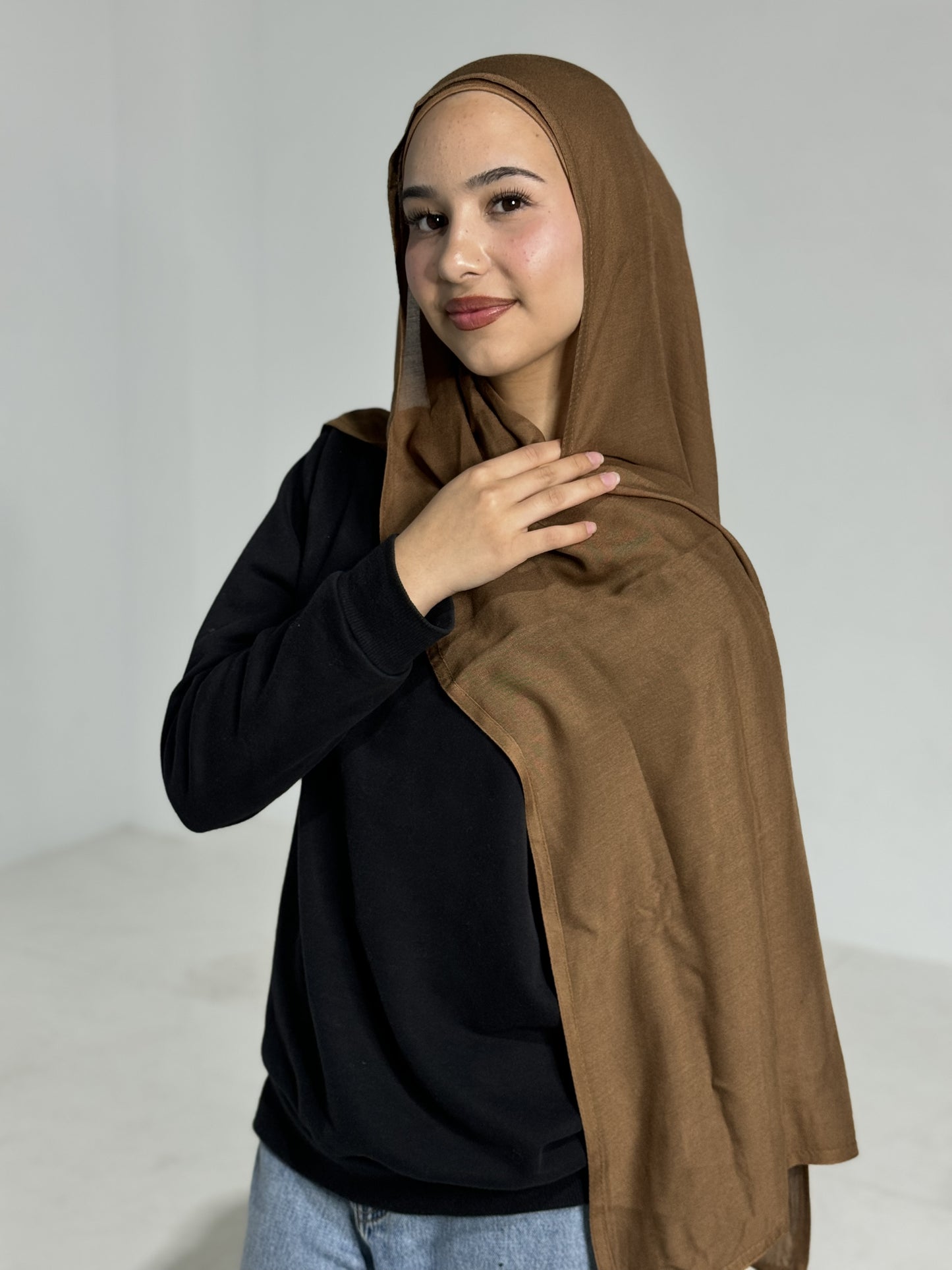 Latte - Modal hijab Set