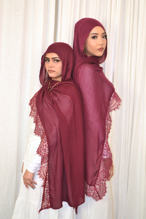 Rouge - Lace Hijab Set
