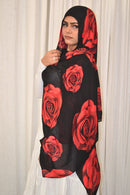 Midnight rose - Printed Hijab