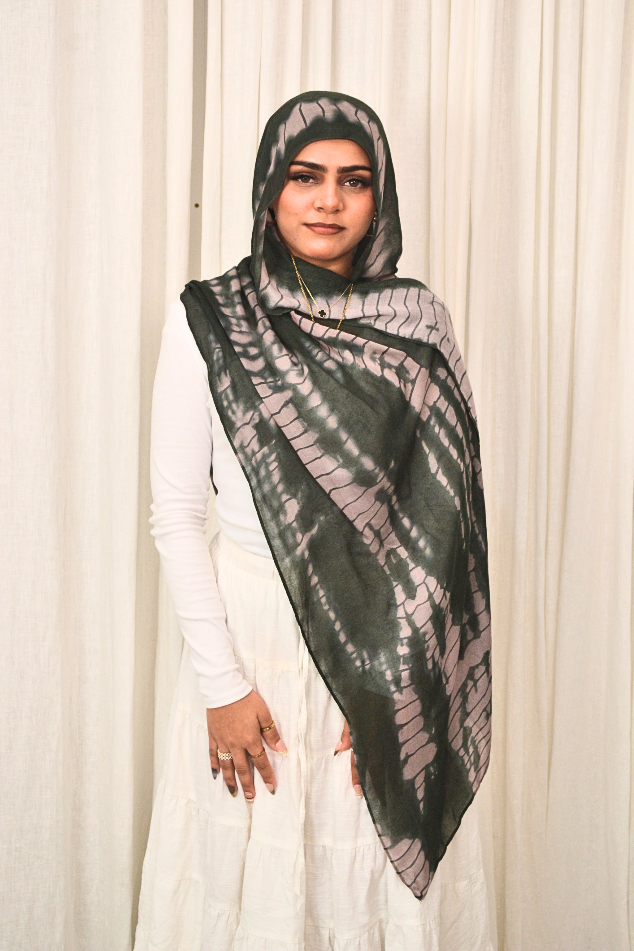 Moss Ripple - Printed Hijab