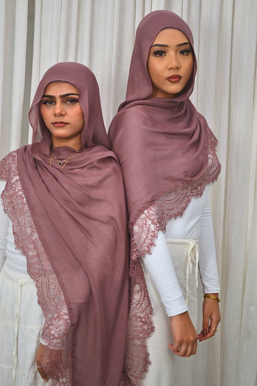 Orchid - Lace Hijab Set