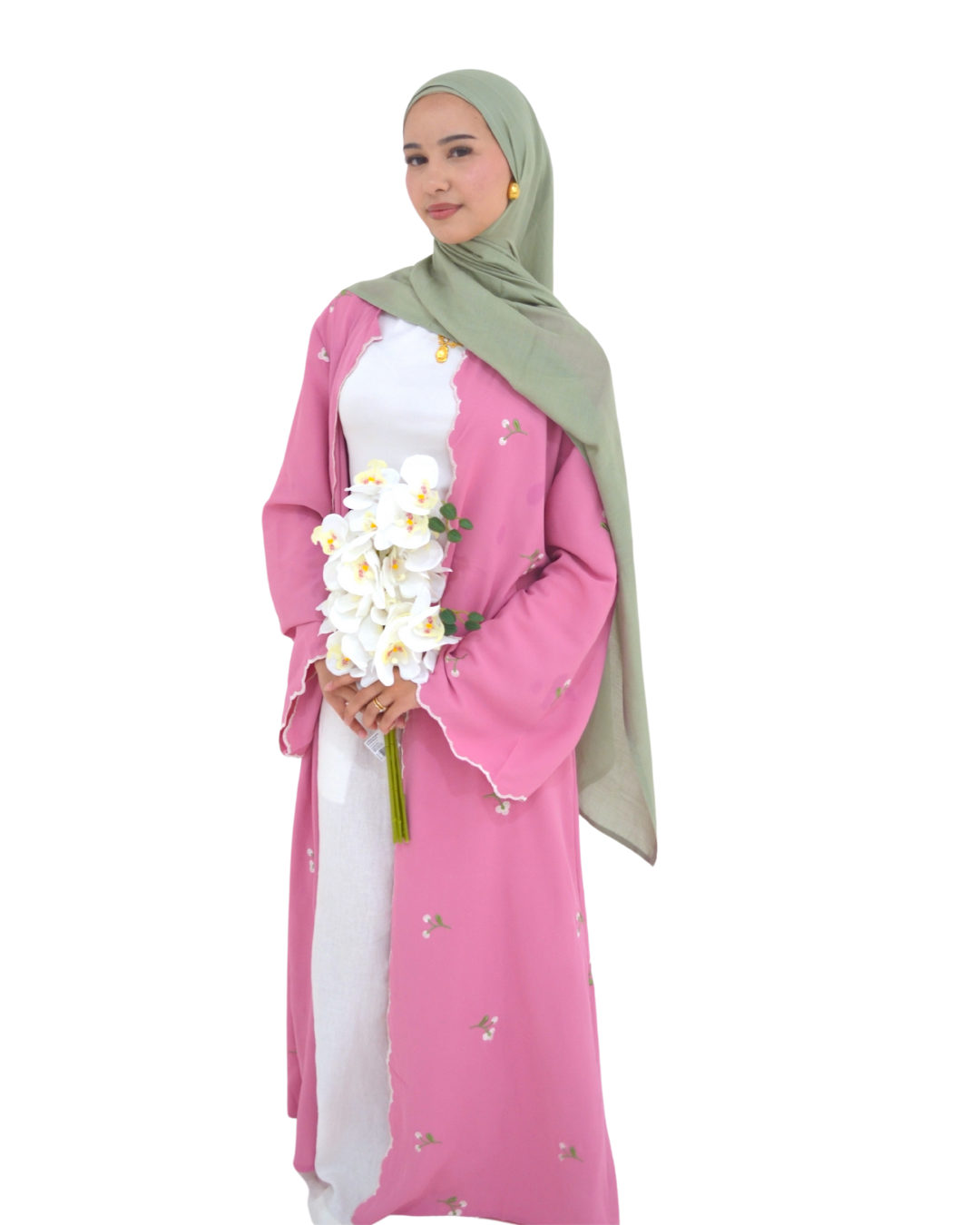 Warda Abaya - Pink