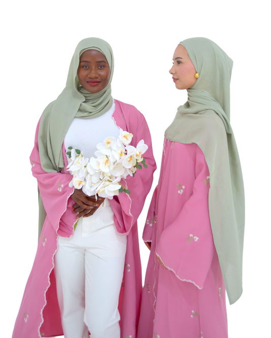 Warda Abaya - Pink