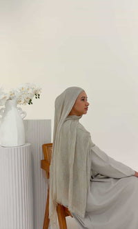 Almond - Crinkle Hijab