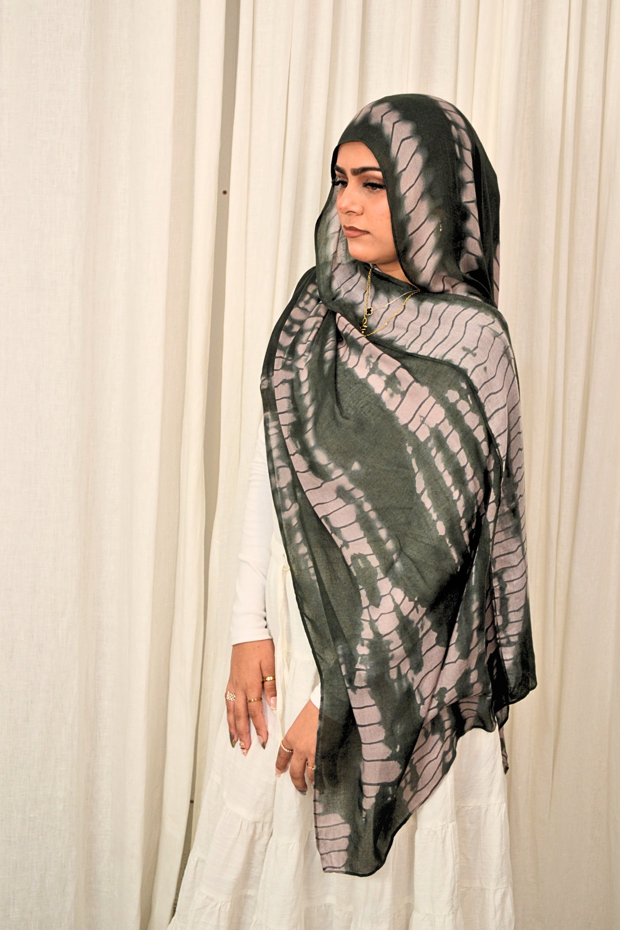 Moss Ripple - Printed Hijab