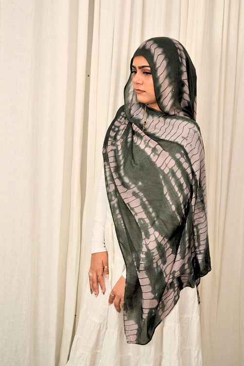 Moss Ripple - Printed Hijab