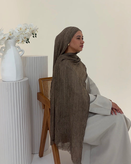 Umber - Crinkle Hijab