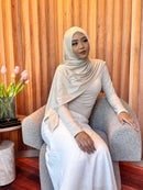Stone - Bamboo Jersey hijab set