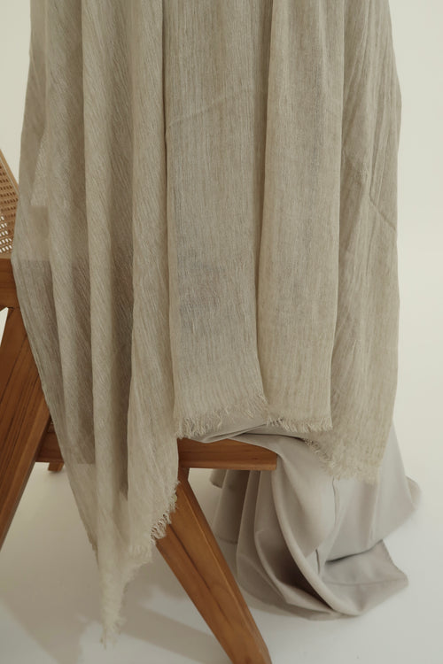 Almond - Crinkle Hijab