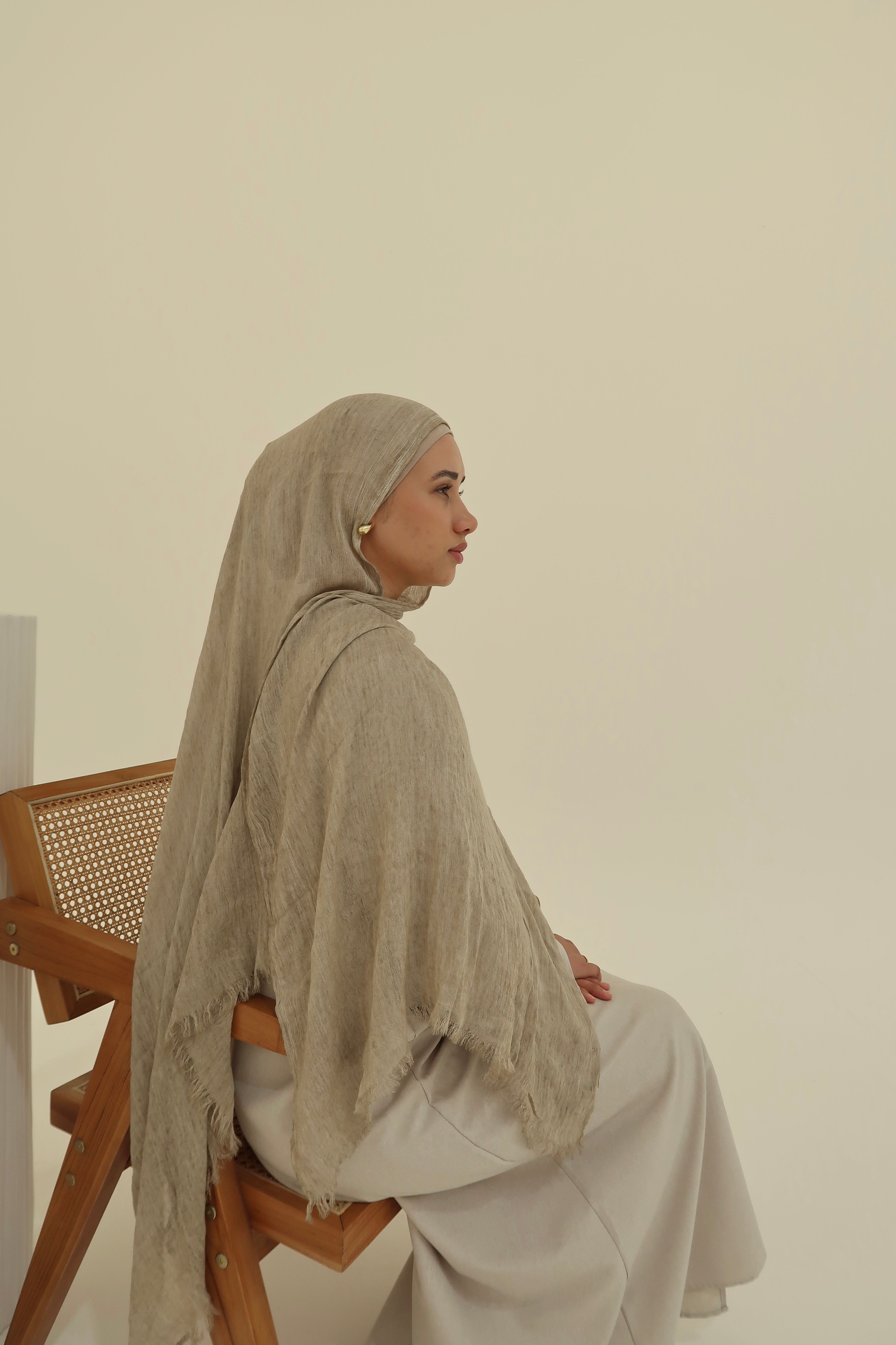 Biscuit - Crinkle Hijab