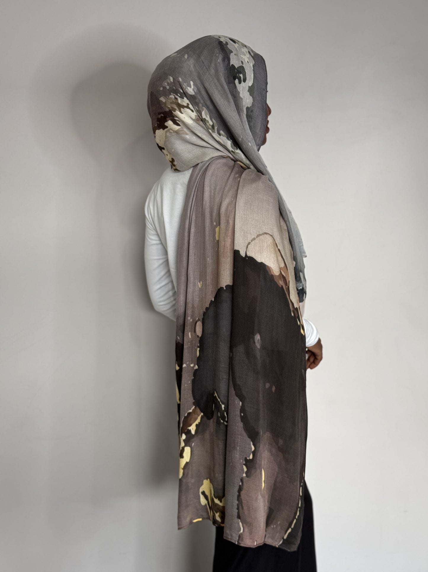 Brown Dunes - 100% Modal Hijab Print