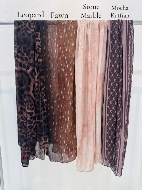 Fawn - Printed Hijab