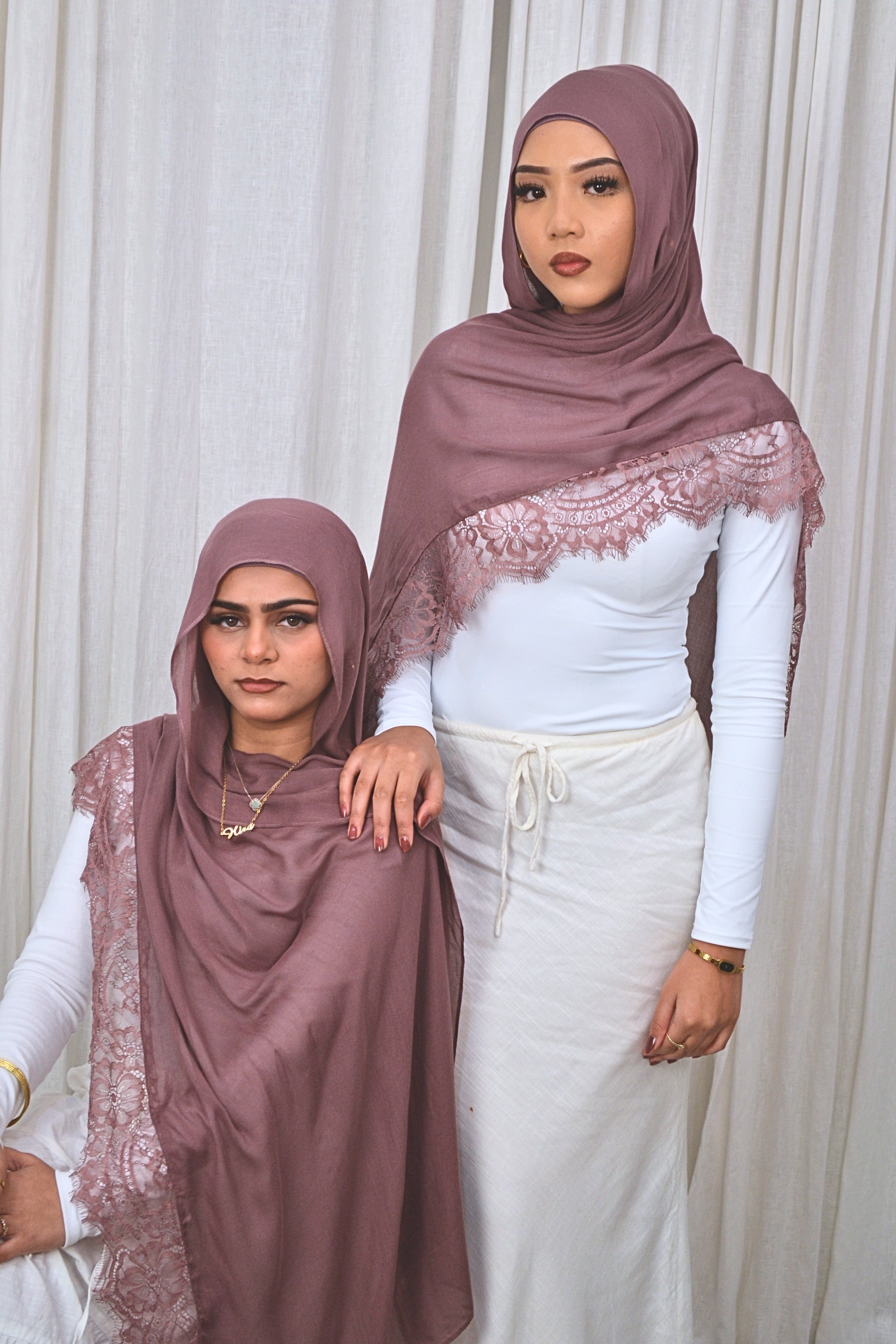 Orchid - Lace Hijab Set
