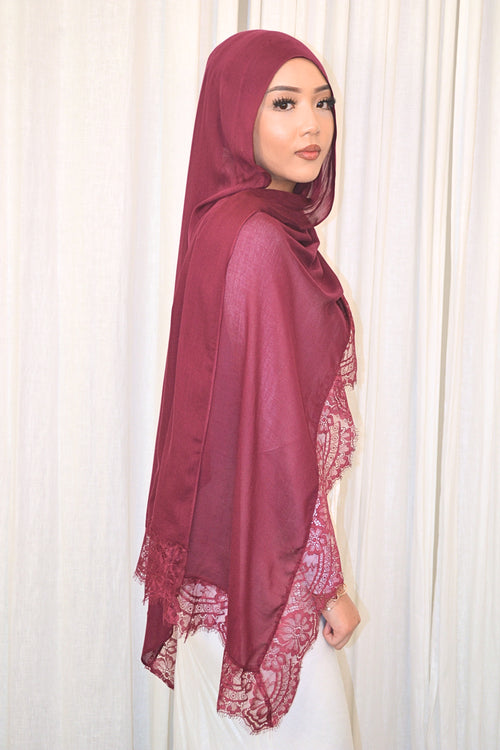 Rouge - Lace Hijab Set
