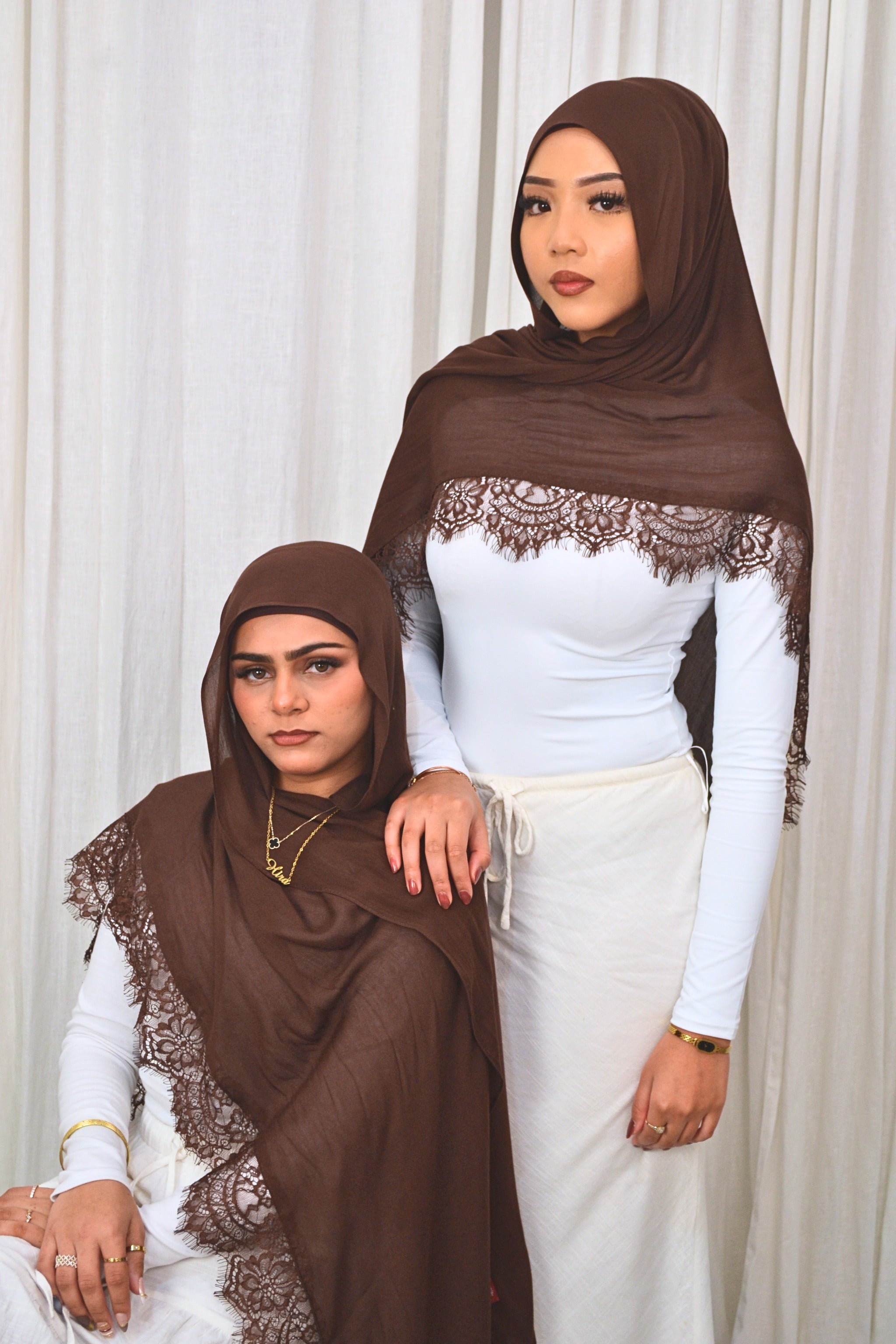 Expresso - Lace Hijab Set