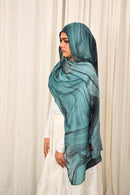 Azure Radiance - Printed Hijab